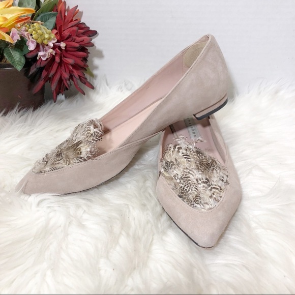 James Chan Shoes - James Chan for Nordstrom Feather Flat Shoes